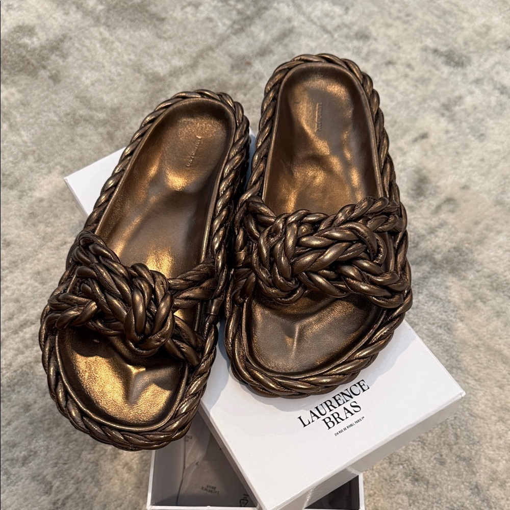 NWT Laurence Bras Milanpool Coppet Women's Sandals size 41